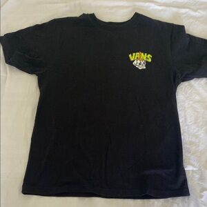 Vans Black Tee with Vibrant Logo